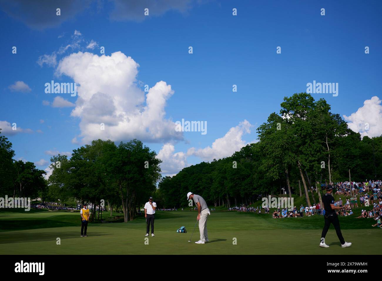 Scottie Scheffler of the United States in action during Third Round of