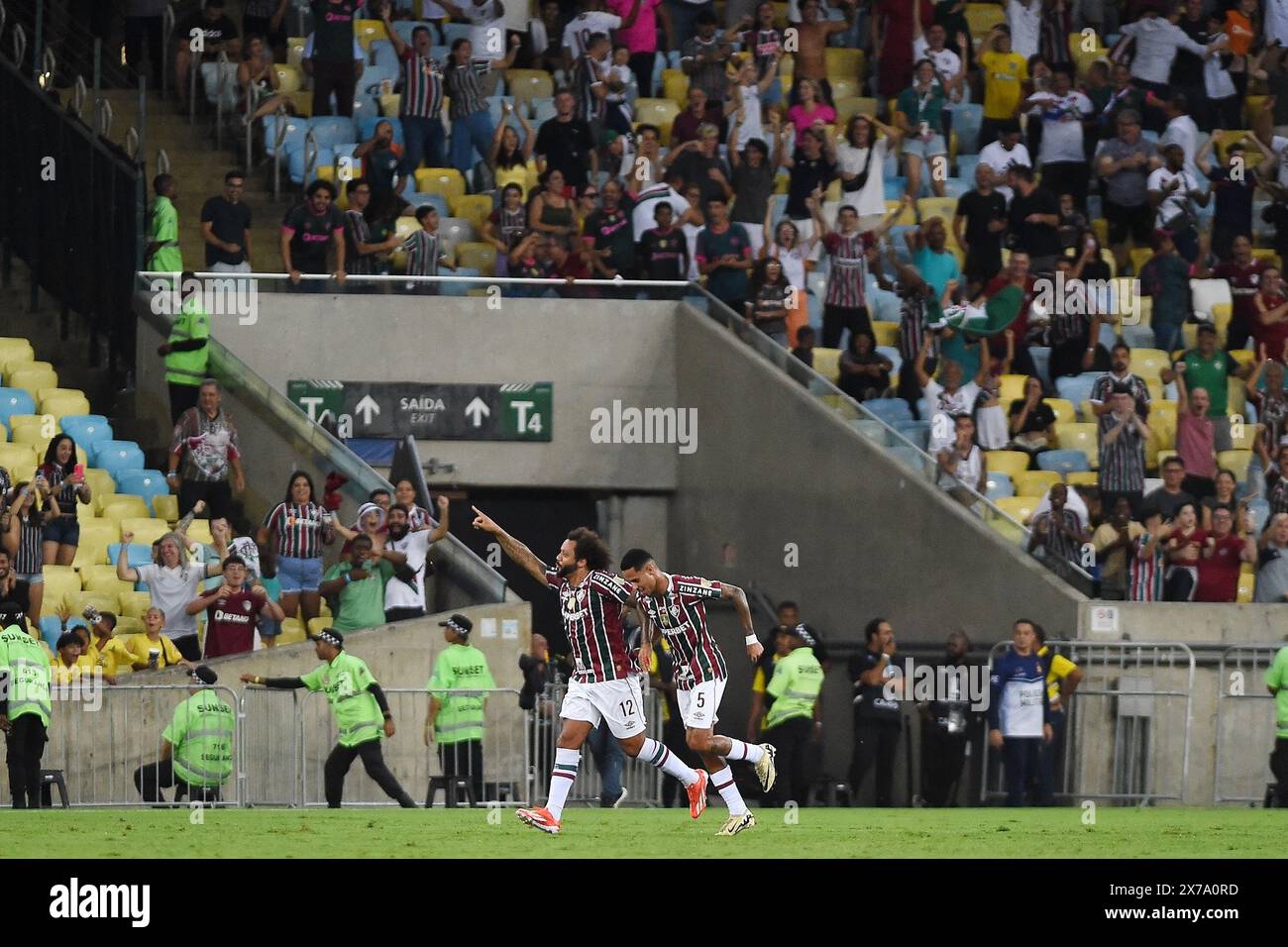 Rio de Janeiro, Brazil, May 16, 2024. Football match between Fluminense x Cerro Porteño, for Conmebol Libertadores 2024, at the Maracanã stadium. Stock Photo