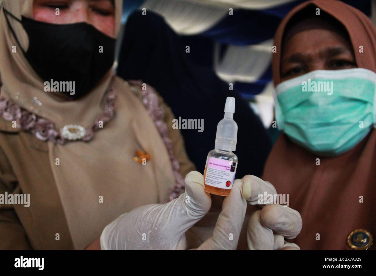 Medan, North Sumatra, Indonesia. 18th May, 2024. Community Health Center Medical Team, showing the nutritional used for babies and toddlers in Medan, North Sumatra Indonesia (Credit Image: © Kartik Byma/ZUMA Press Wire) EDITORIAL USAGE ONLY! Not for Commercial USAGE! Stock Photo