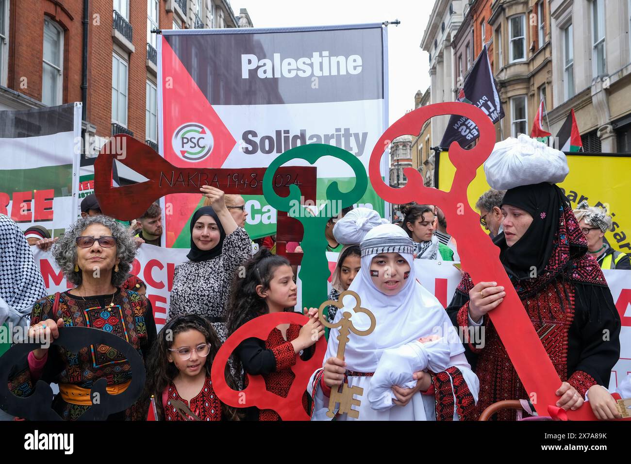 london-uk-18th-may-2024-thousands-gathered-for-the-76th-anniversary