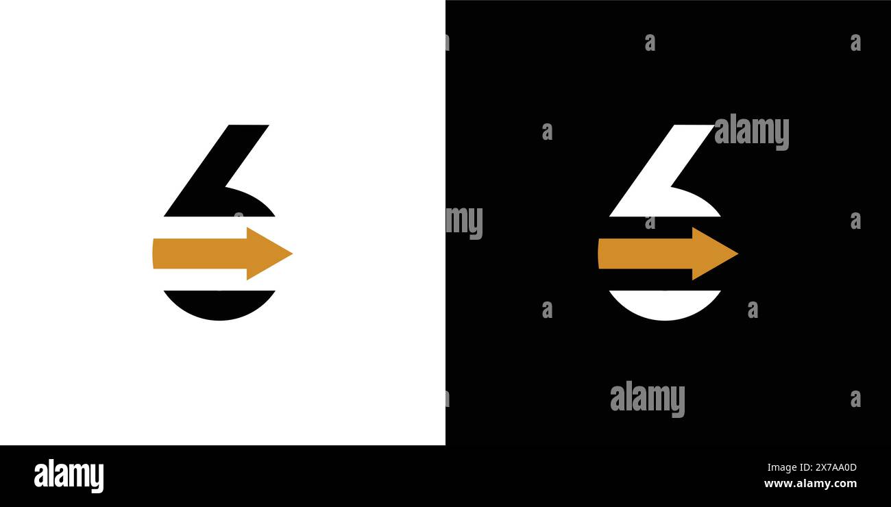 Unique and modern 6 direction logo design Stock Vector