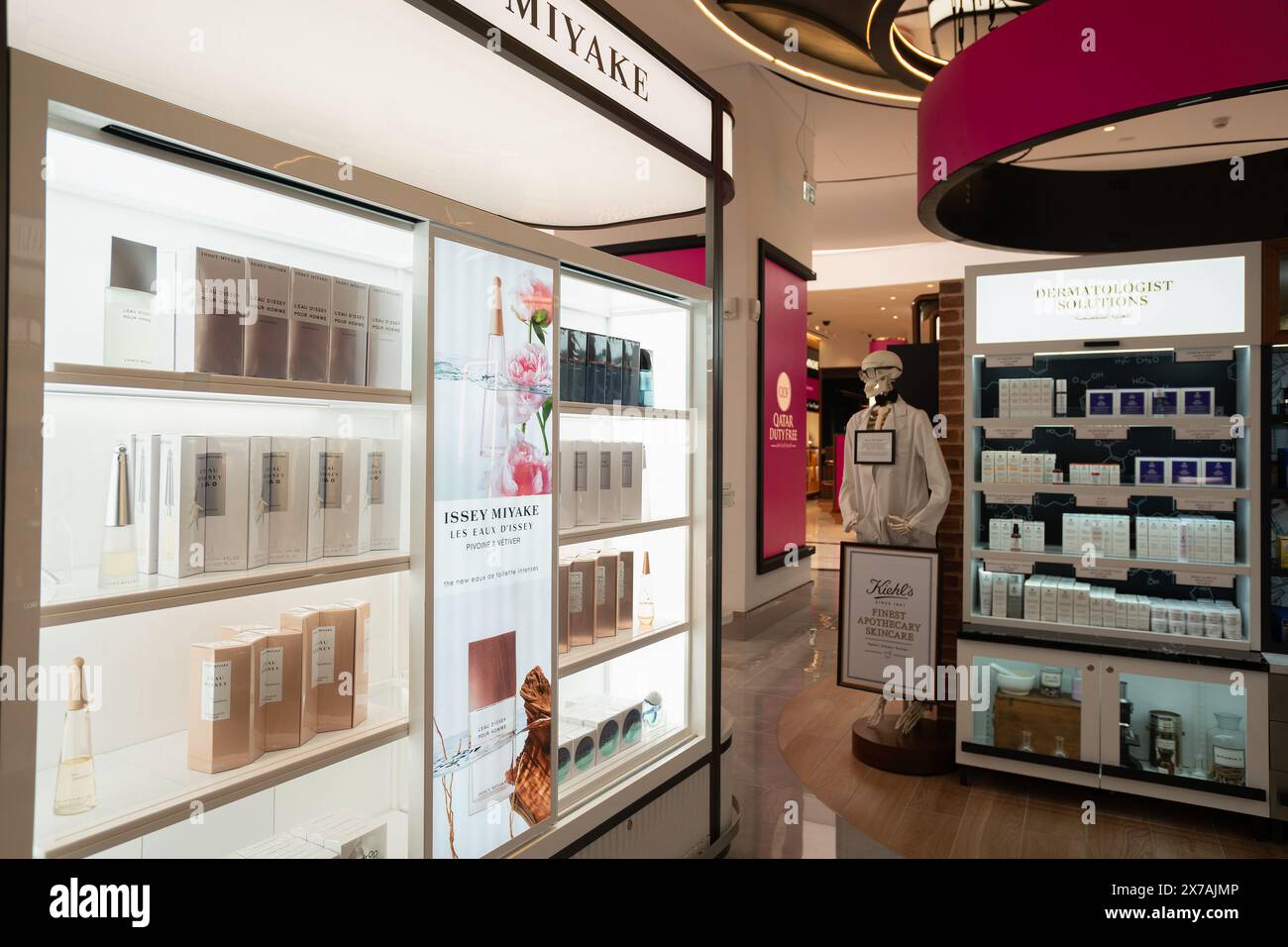 DOHA QATAR OCTOBER 13 2023 Issey Miyake And Kiehl s Producst For doha-qatar-october-13-2023-issey-miyake-and-kiehl-s-producst-for