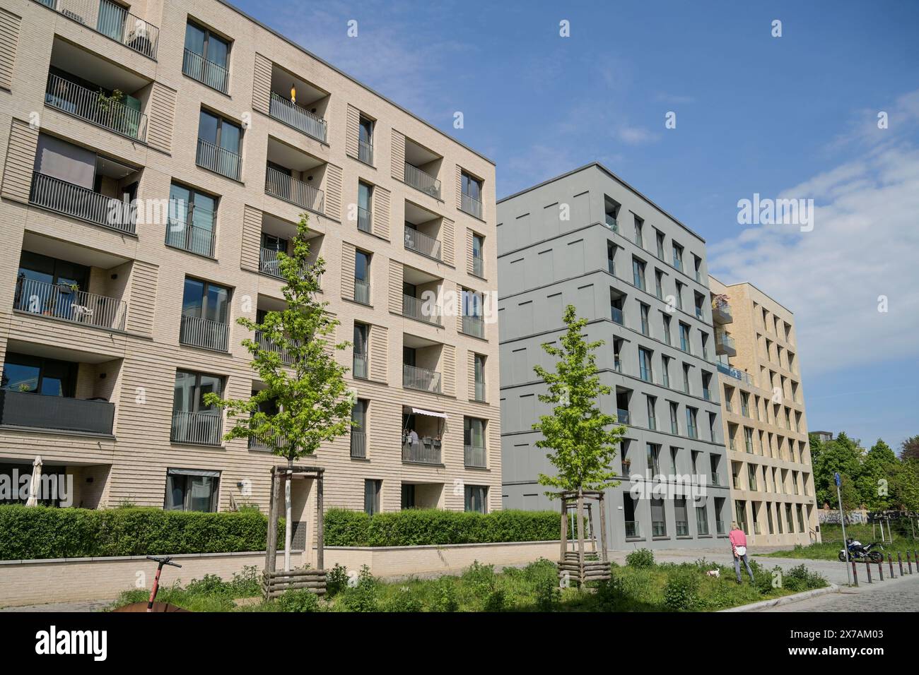 Neubau, Wohnhaus, Heidestraße, Europacity, Moabit, Mitte, Berlin, Deutschland *** New build, residential building, Heidestraße, Europacity, Moabit, Mitte, Berlin, Germany Stock Photo