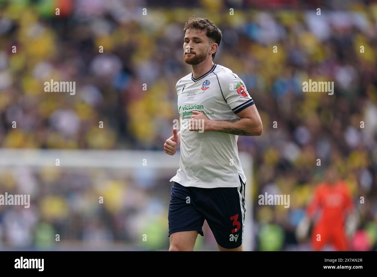LONDON, ENGLAND - MAY 18: Jack Iredale of Bolton Wanderers during the Sky Bet League One Play-Off Final match between Bolton Wanderers and Oxford United at Wembley Stadium on May 18, 2024 in London, England.(Photo by Dylan Hepworth/MB Media) Stock Photo