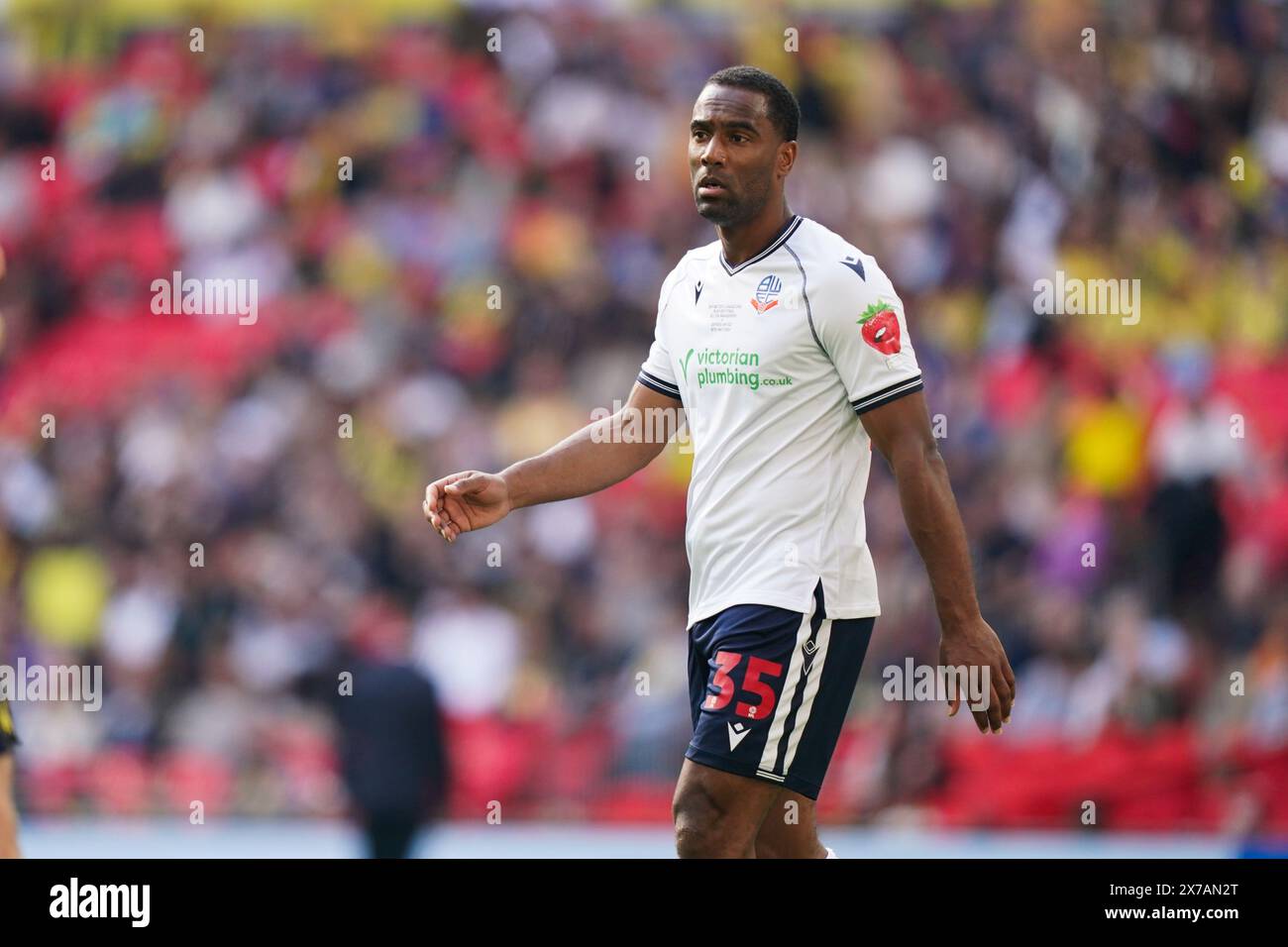 LONDON, ENGLAND - MAY 18: Cameron Jerome of Bolton Wanderers during the Sky Bet League One Play-Off Final match between Bolton Wanderers and Oxford United at Wembley Stadium on May 18, 2024 in London, England.(Photo by Dylan Hepworth/MB Media) Stock Photo