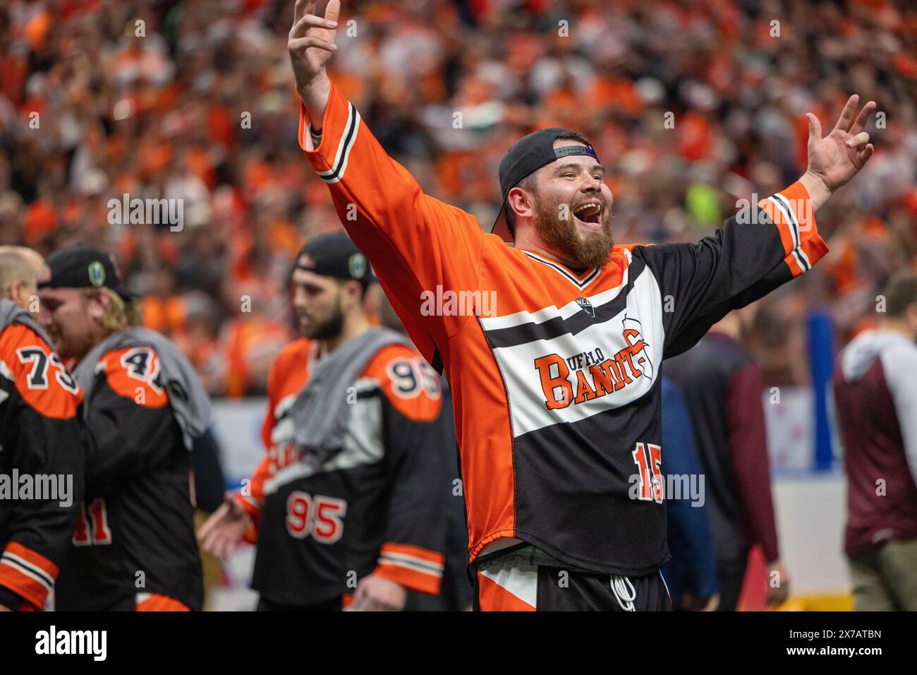 May 18th, 2024: Buffalo Bandits defenseman Adam Bomberry (15 ...