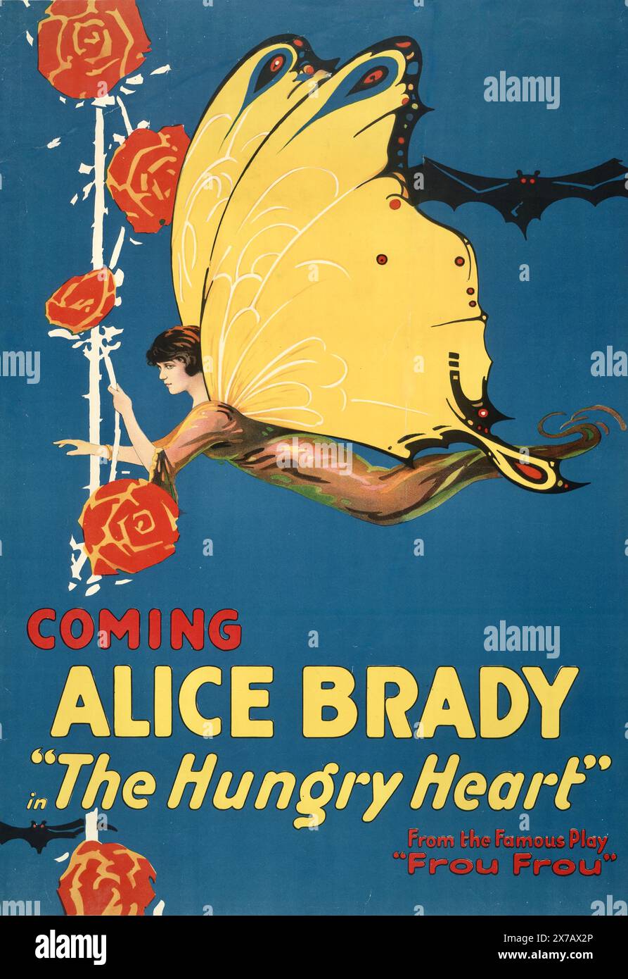 The Hungry Heart - Motion picture poster shows a butterfly with the ...