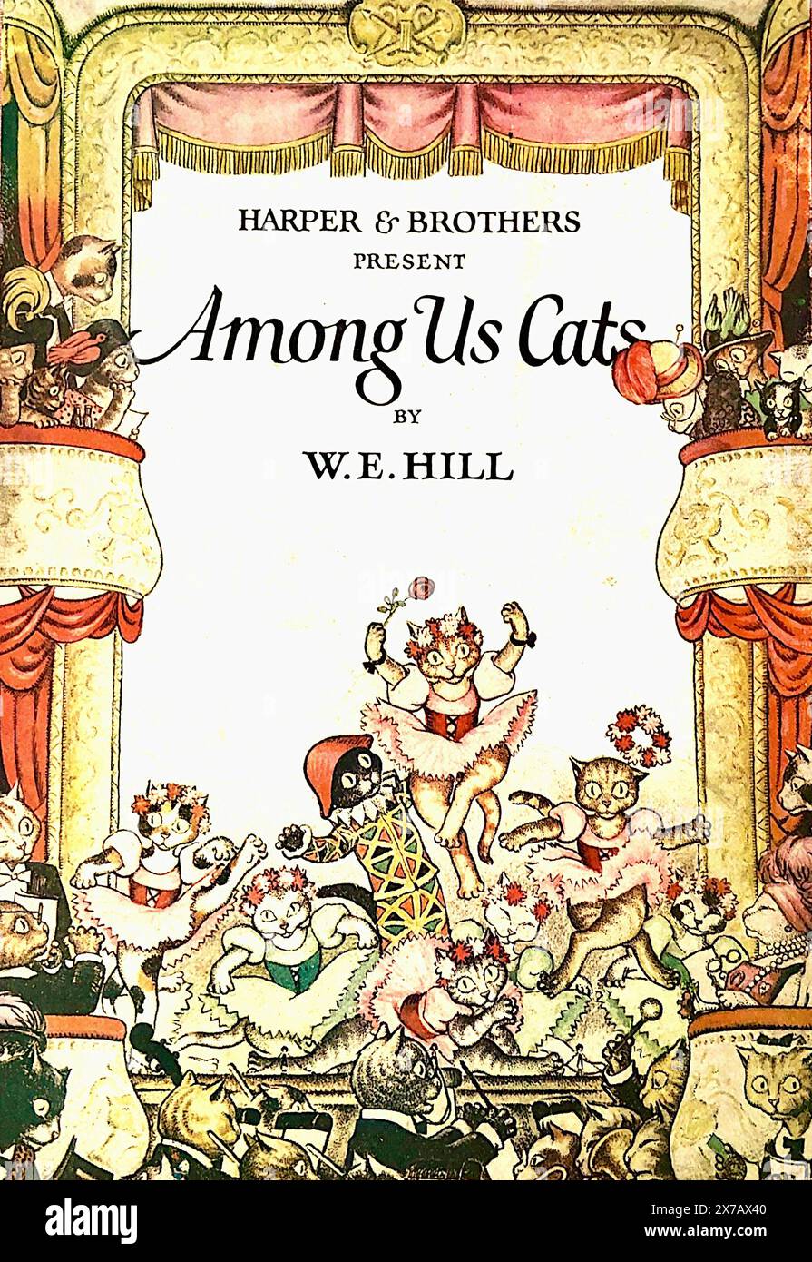Comp U Cat Cover of the illustrated book Among Us Cats by William Ely Hill ...