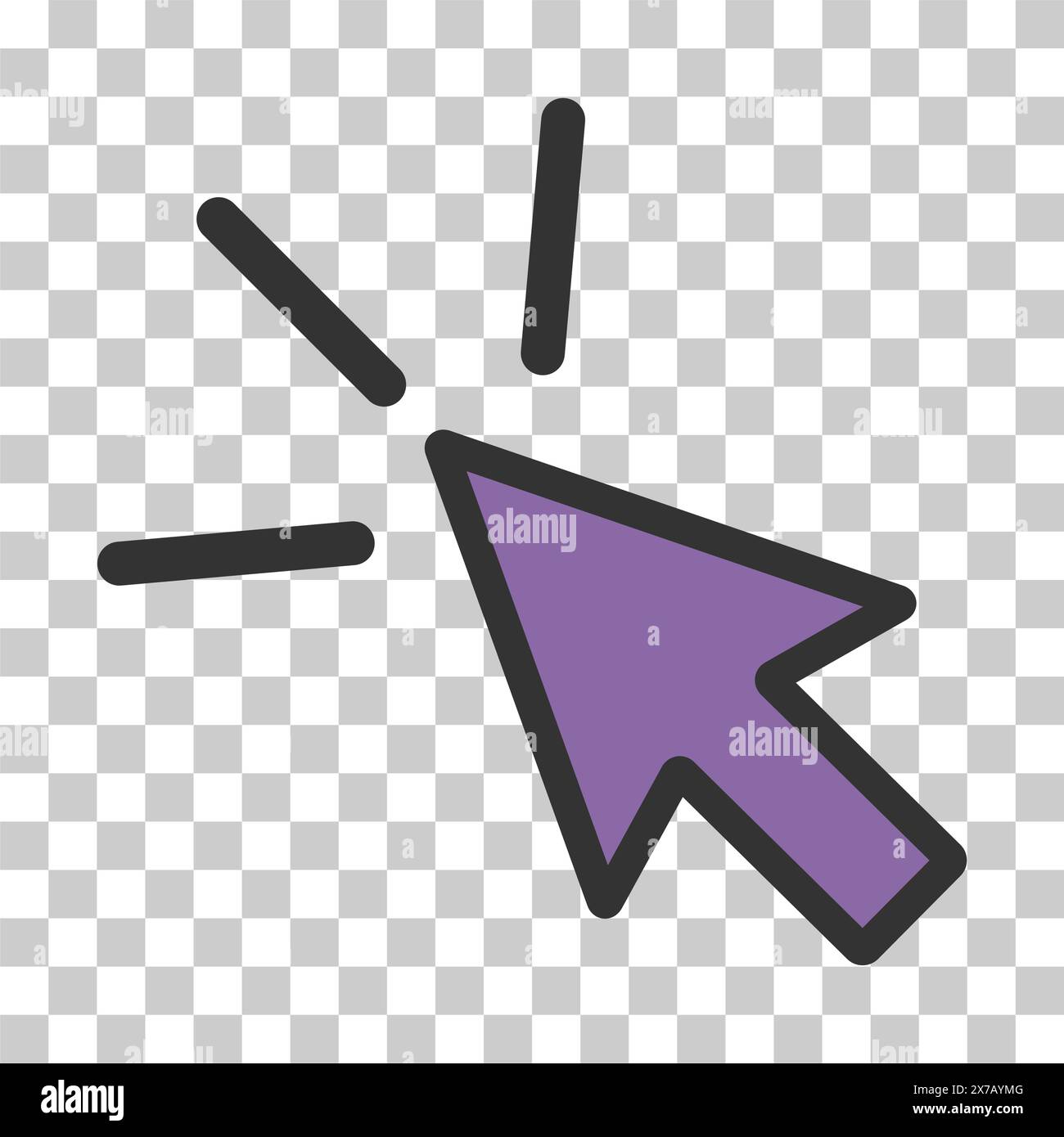 Click icon arrow mouse, web button cursor. Digital design vector ...