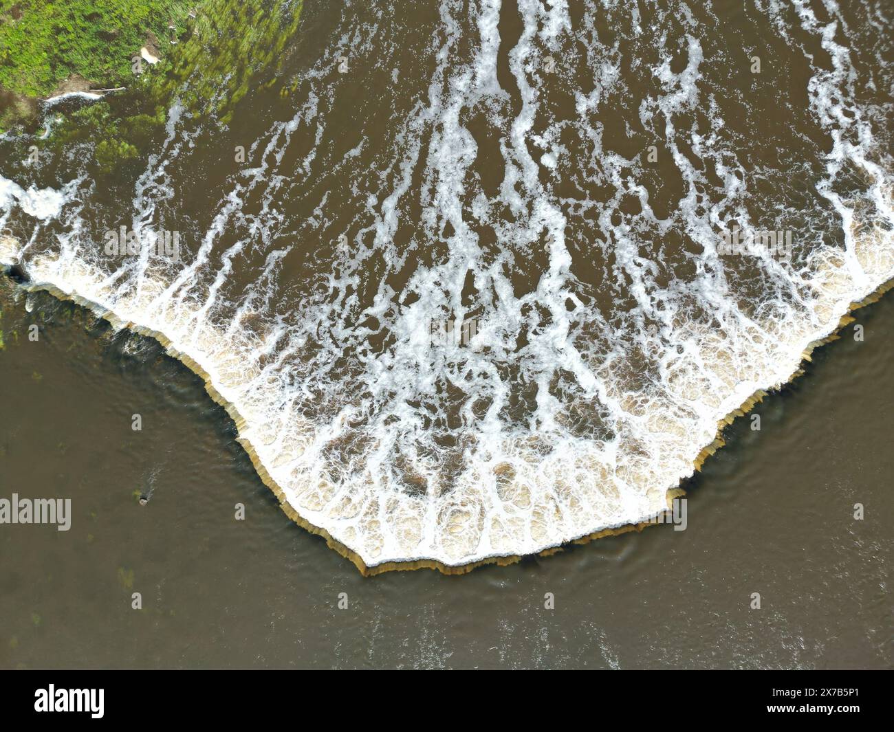 Aerial view stream rapids in hi-res stock photography and images - Alamy