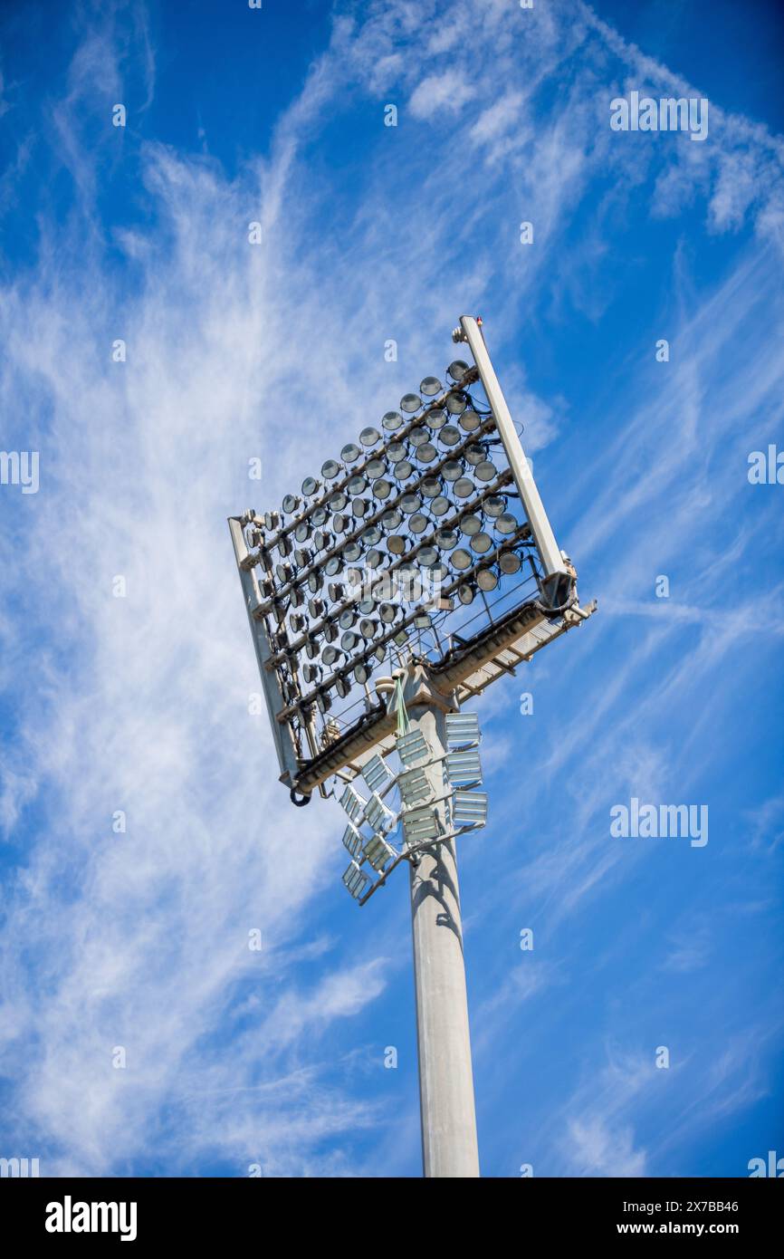 Facilities of an athletics track Stock Photo