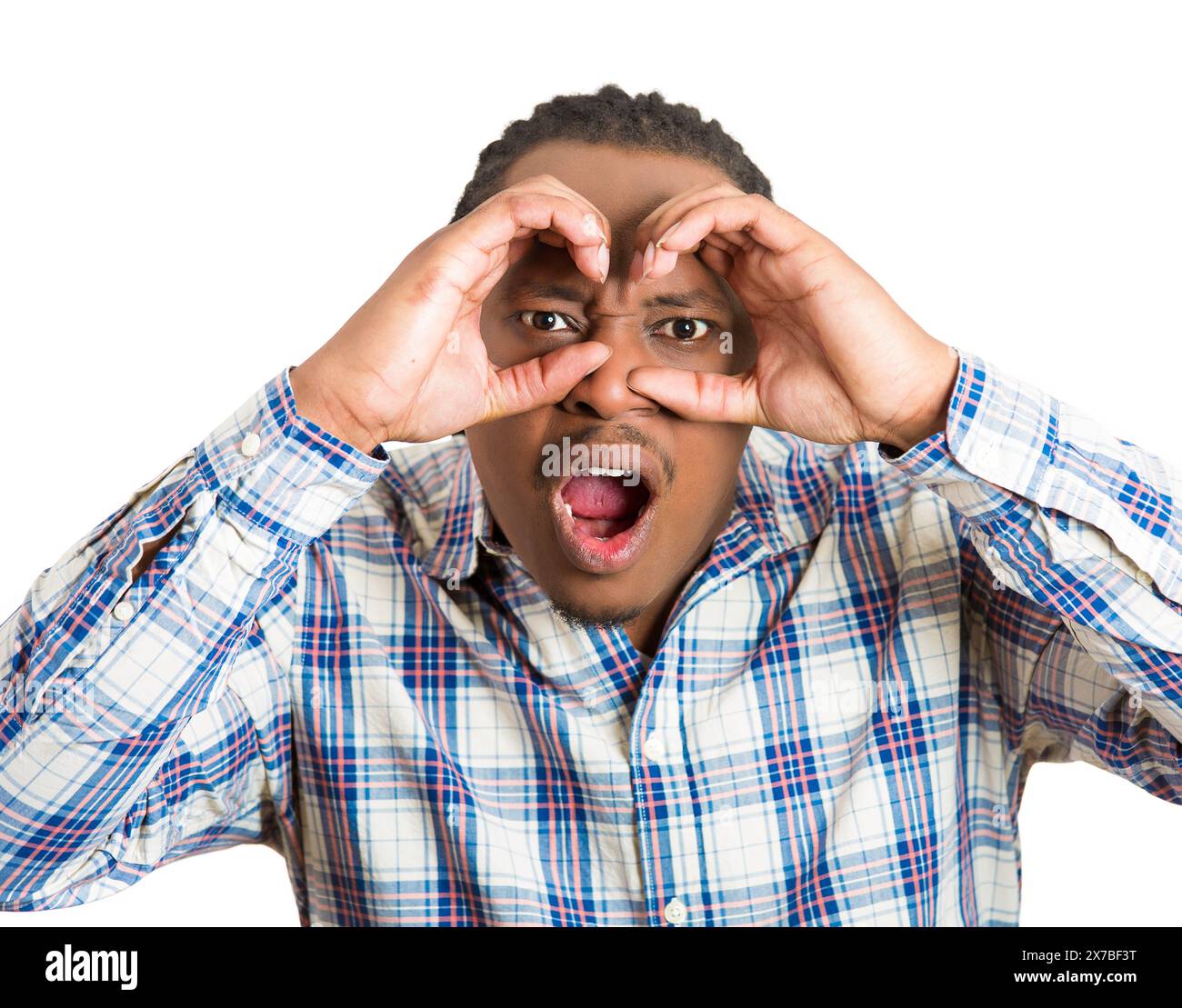 Stunned amazed young african hi-res stock photography and images - Alamy