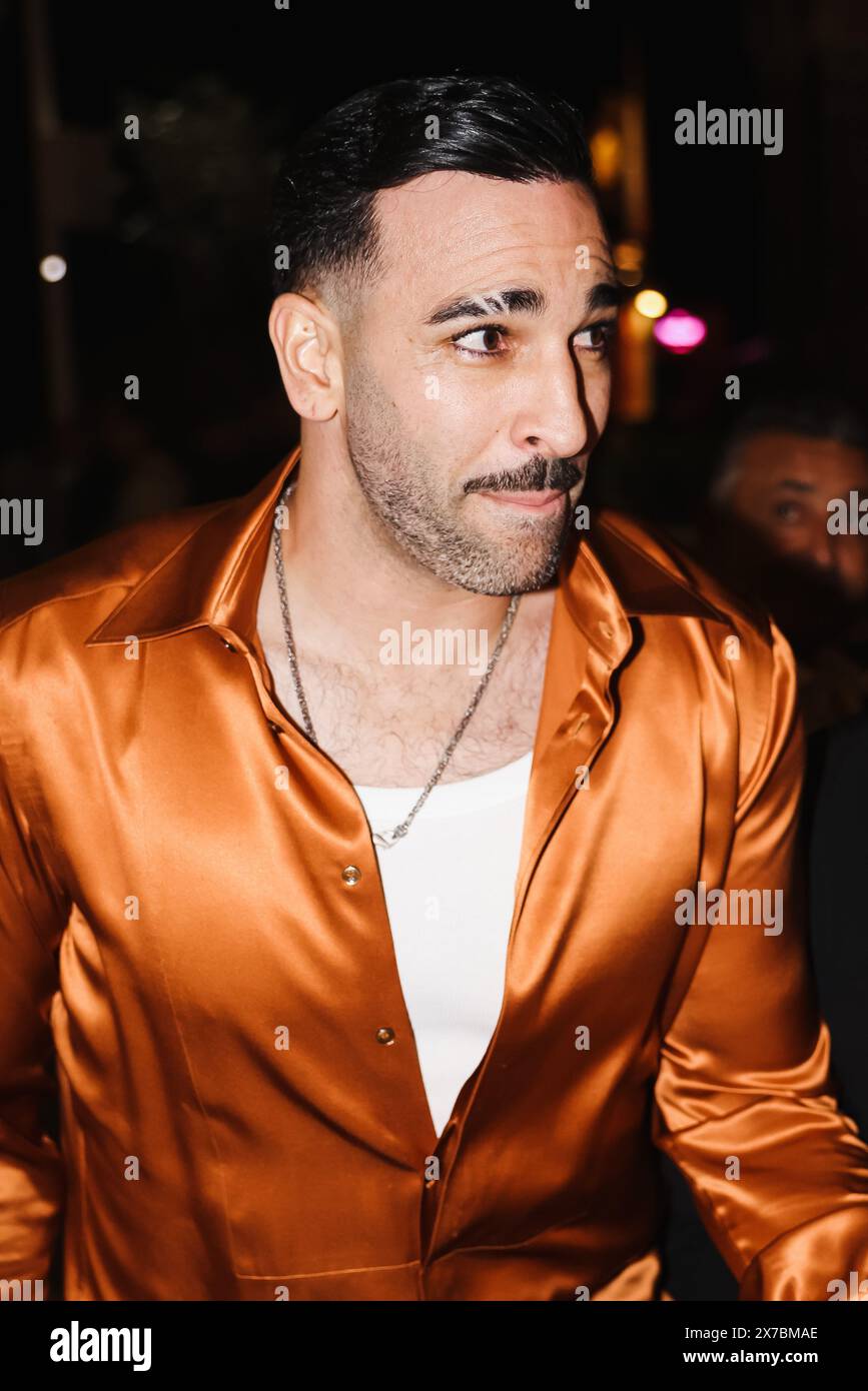 Adil Rami is being seen at JW Marriott Hotel during the 77th Festival