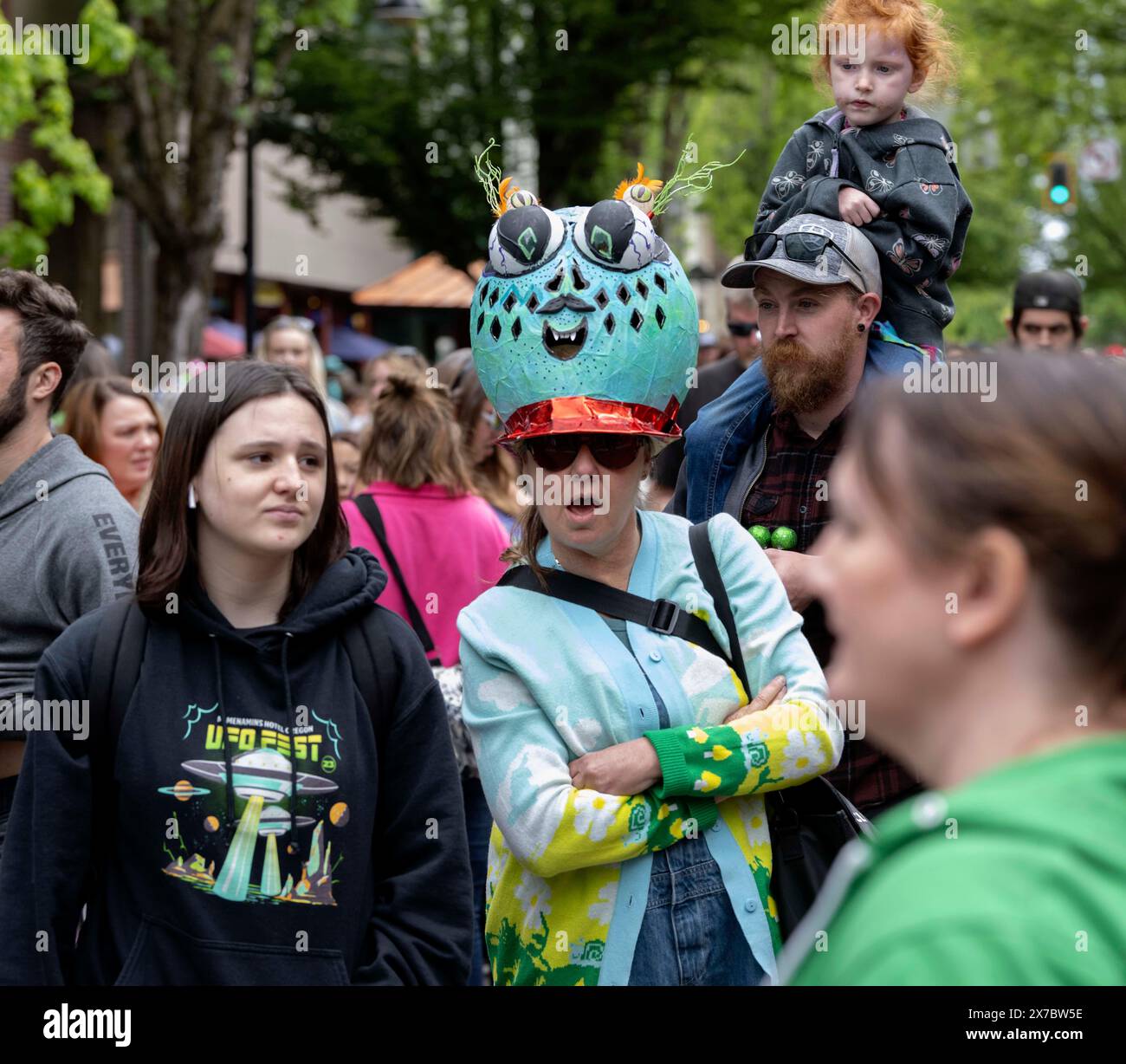 McMinnville, Oregon, USA. 18th May, 2024. The 24th Annual McMenamins UFO Festival commemorates
