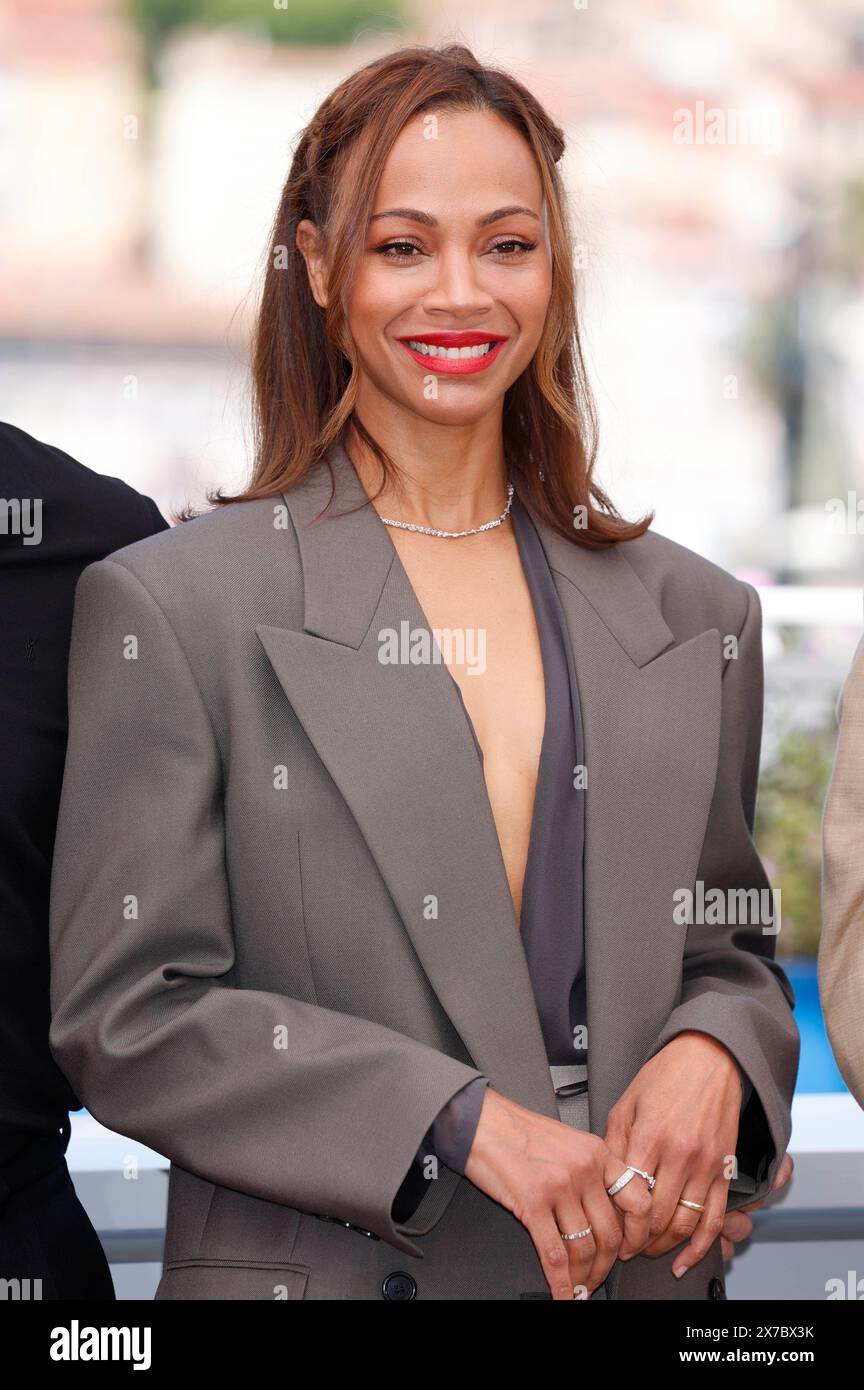 Zoe Saldana beim Photocall zum Kinofilm 'Emilia Perez' auf dem Festival