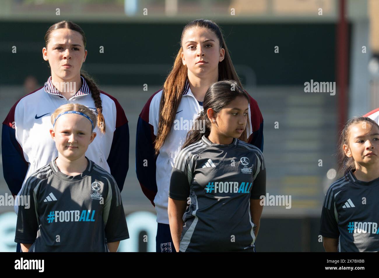 Malmö, Sweden. 18th, May 2024. Niamh Peacock (L) and Isabella Fisher (R