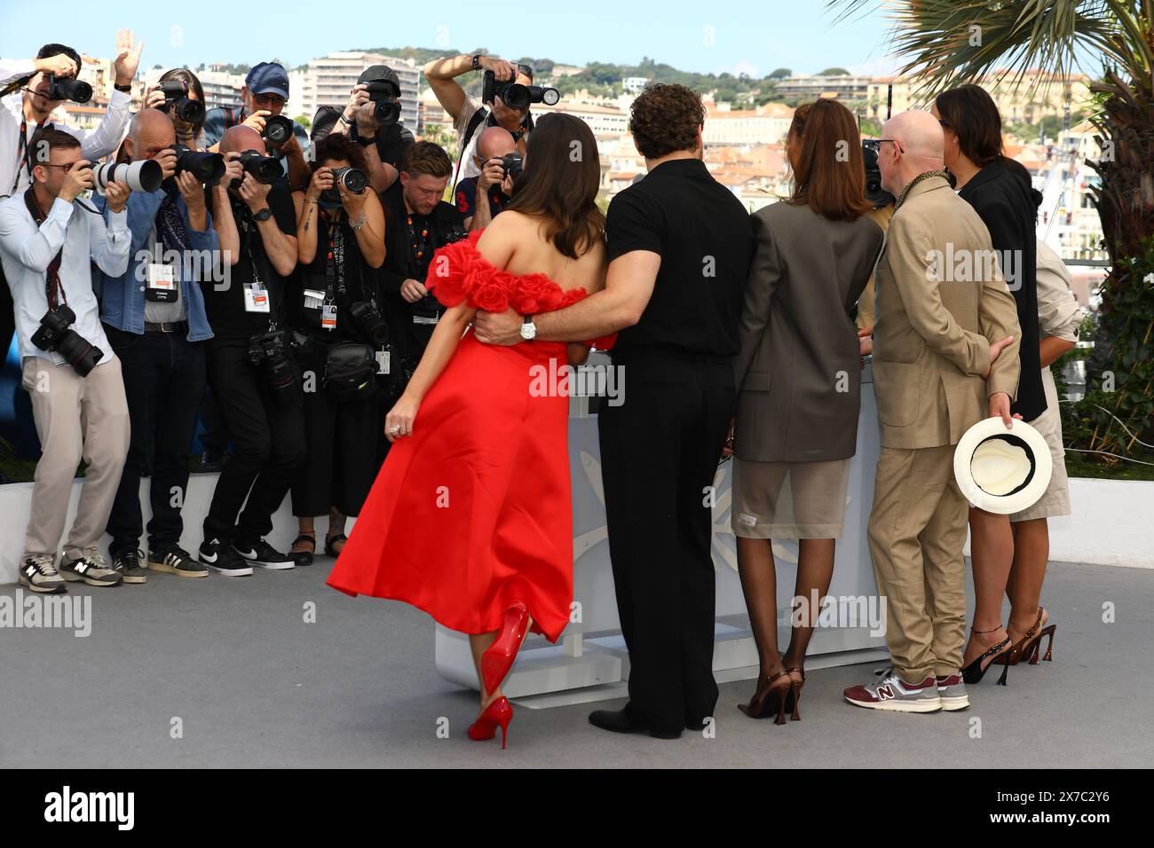 May 19, 2024, Cannes, Cote D'azur, France: 'Emilia Perez' cast and crew photocall at the 77th Annual Cannes Film Festival at Palais des Festivals in Cannes, France (Credit Image: © Mickael Chavet/ZUMA Press Wire) EDITORIAL USAGE ONLY! Not for Commercial USAGE! Stock Photo