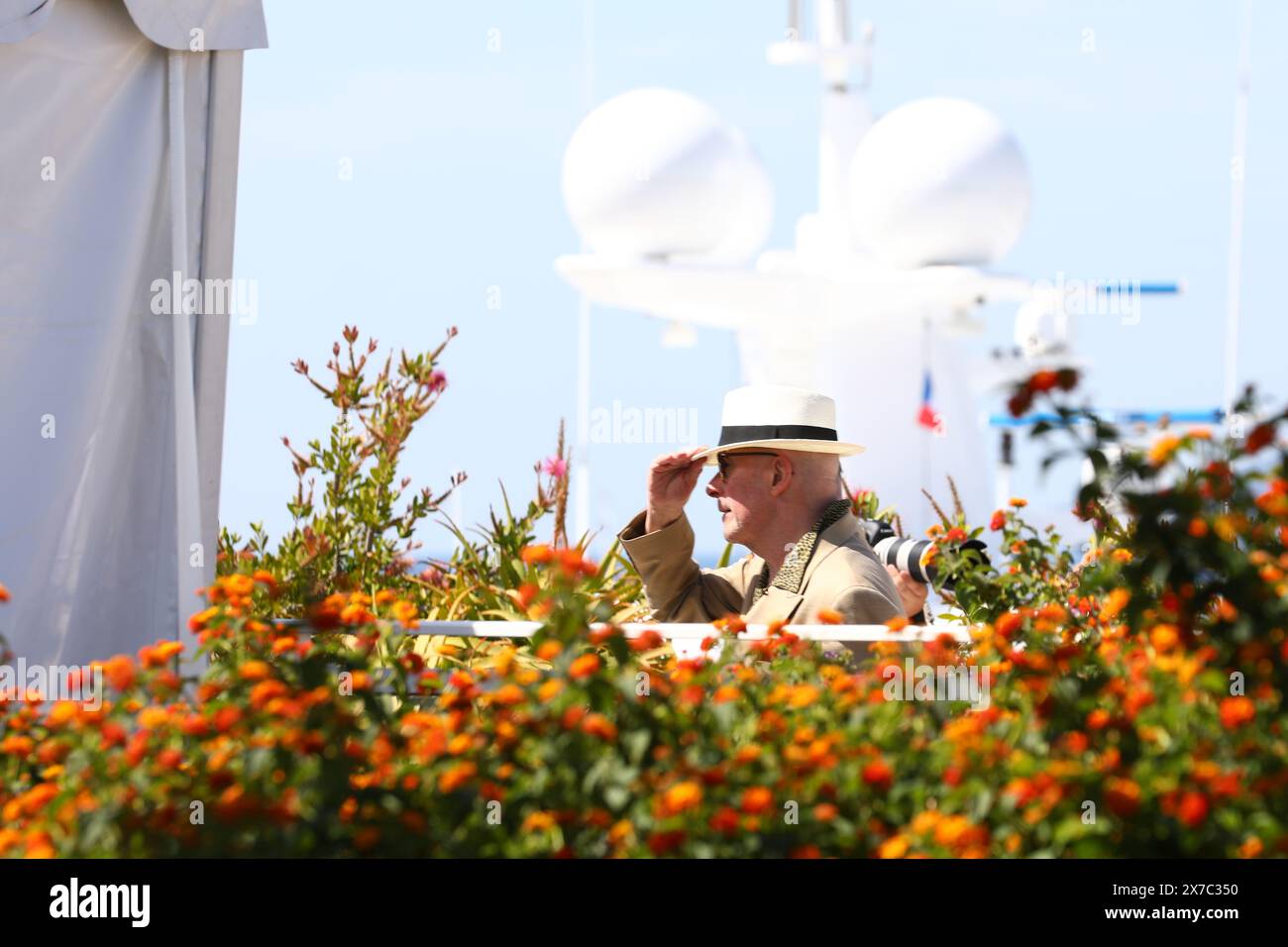 May 19, 2024, Cannes, Cote D'azur, France: JACQUES AUDIARD arrives for the 'Emilia Perez' photocall at the 77th Annual Cannes Film Festival at Palais des Festivals in Cannes, France (Credit Image: © Mickael Chavet/ZUMA Press Wire) EDITORIAL USAGE ONLY! Not for Commercial USAGE! Stock Photo