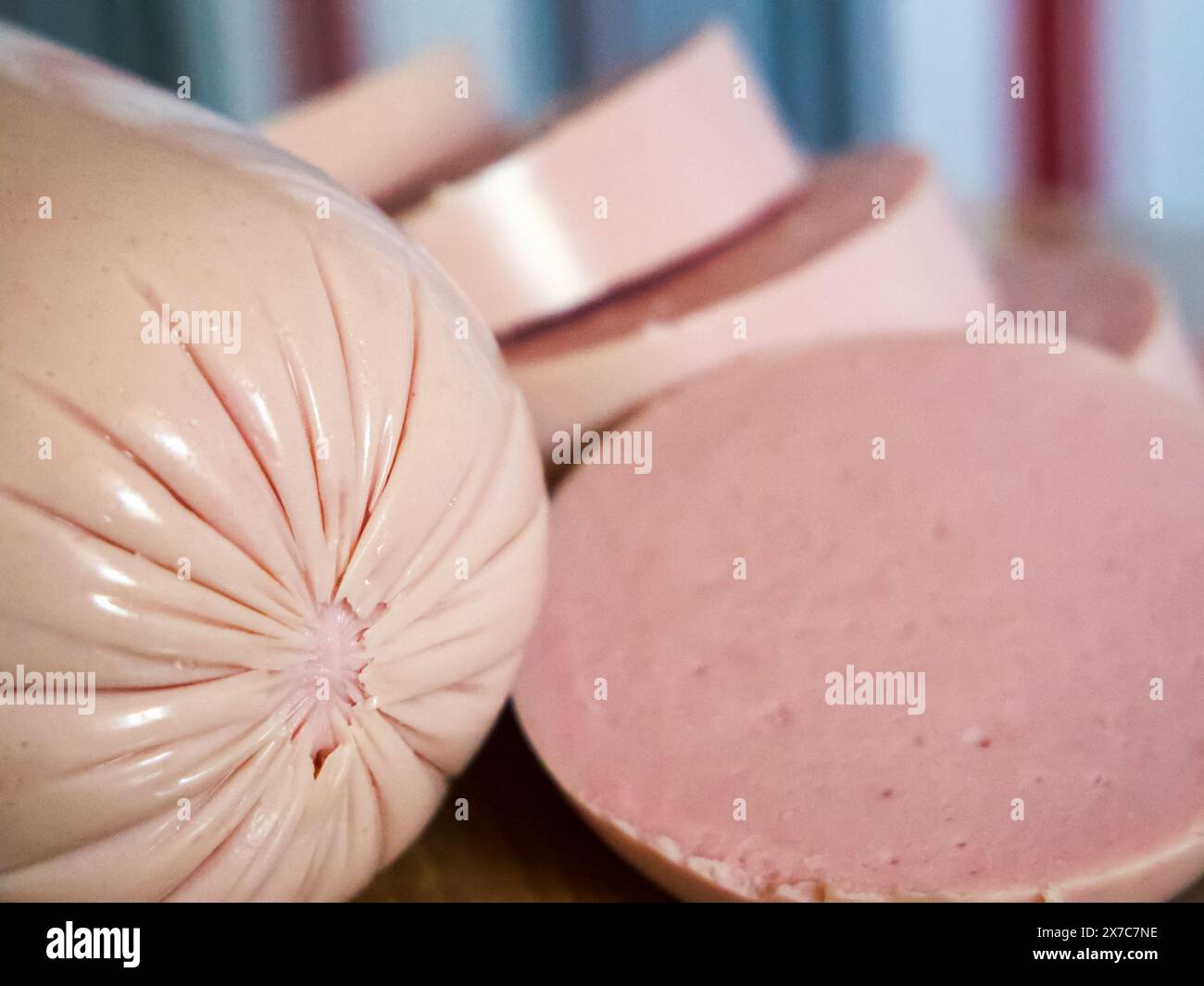 Butcher’s Sausage Selection. Sausage showcased for butcher shop