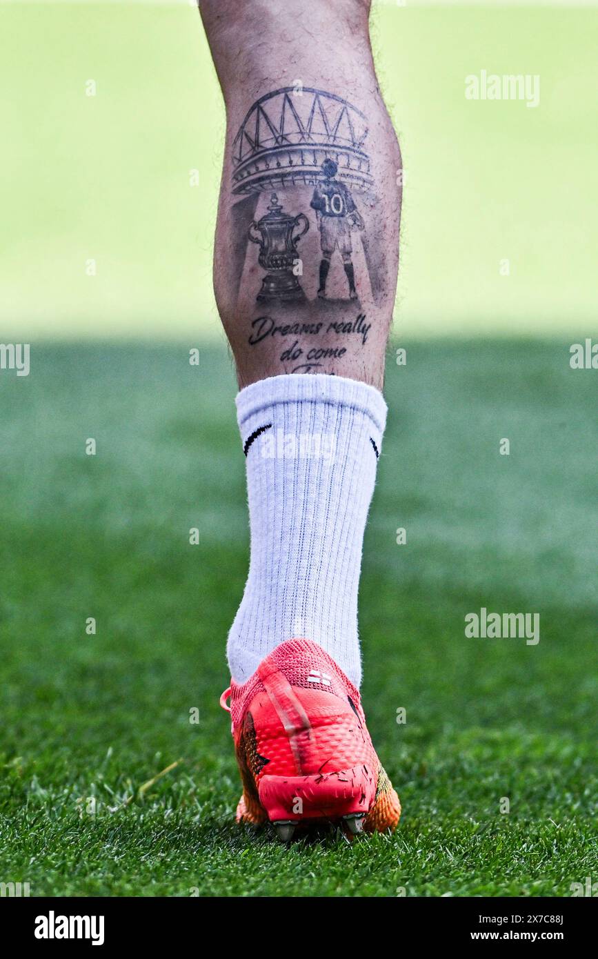 Football tattoo leg hi res stock photography and images Alamy