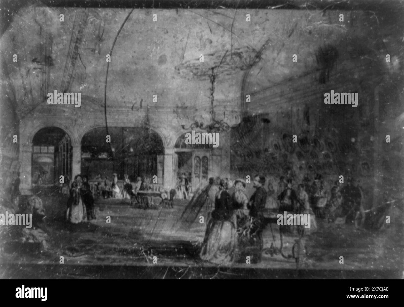 Brady's Daguerrean Gallery, Scratched on face of plate: 125. Scratched on back of plate: 30; 269 [cancelled], Transfer; U.S. War College; 1920; (DLC/PP-1920:46153)., Forms part of: Daguerreotype collection ,  Produced by Mathew Brady's studio.. Photographic studios, New York (State), New York, 1850-1860. Stock Photo