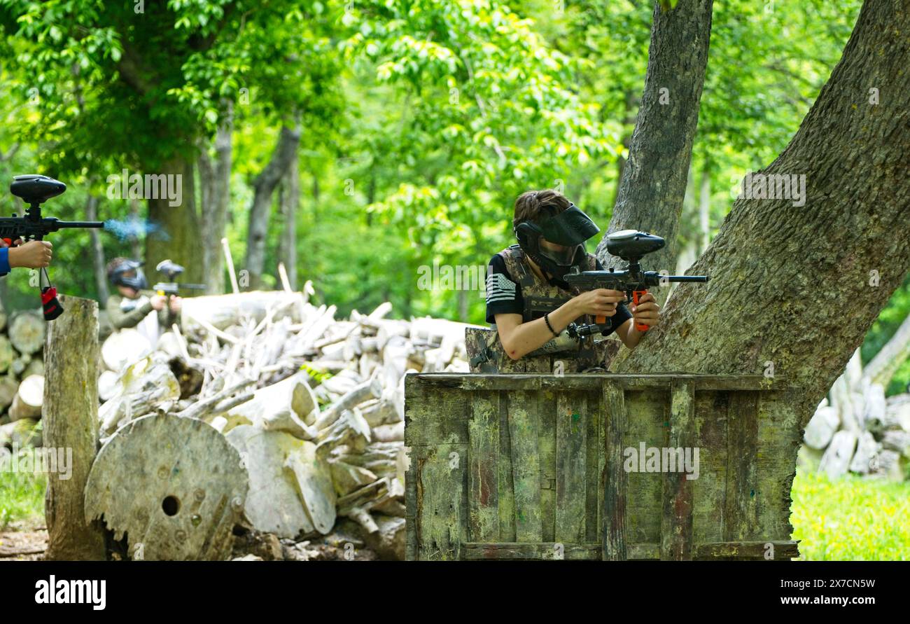 UNITED STATES 05192024 "Hogback Mountain Paintball has 70 acres