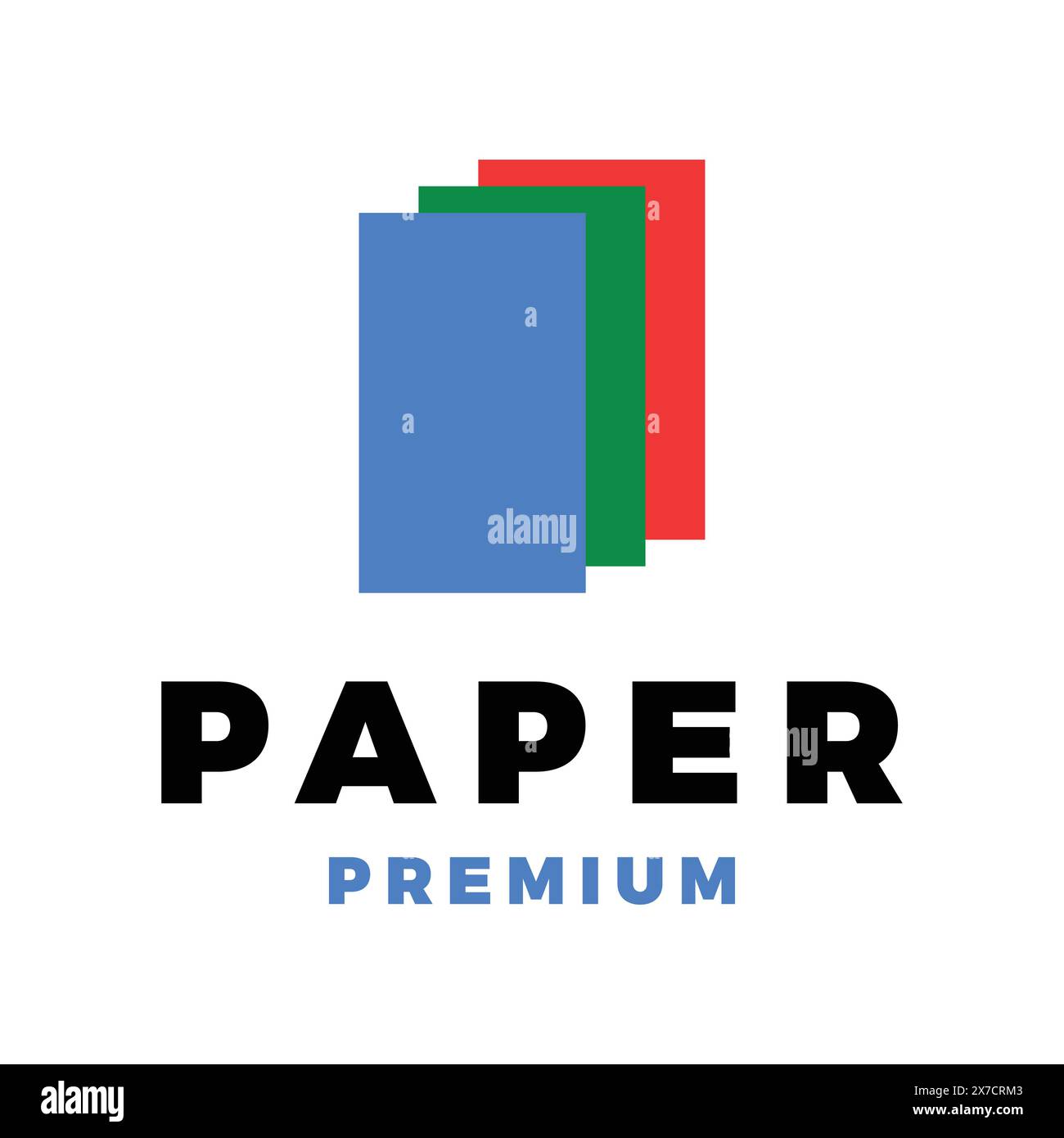 Paper Icon Vector Logo Template Illustration Design Stock Vector