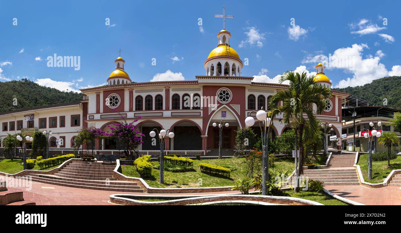 Catedral Católica Nuestra Señora del Carmen de Zamora, Ecuador Stock Photo