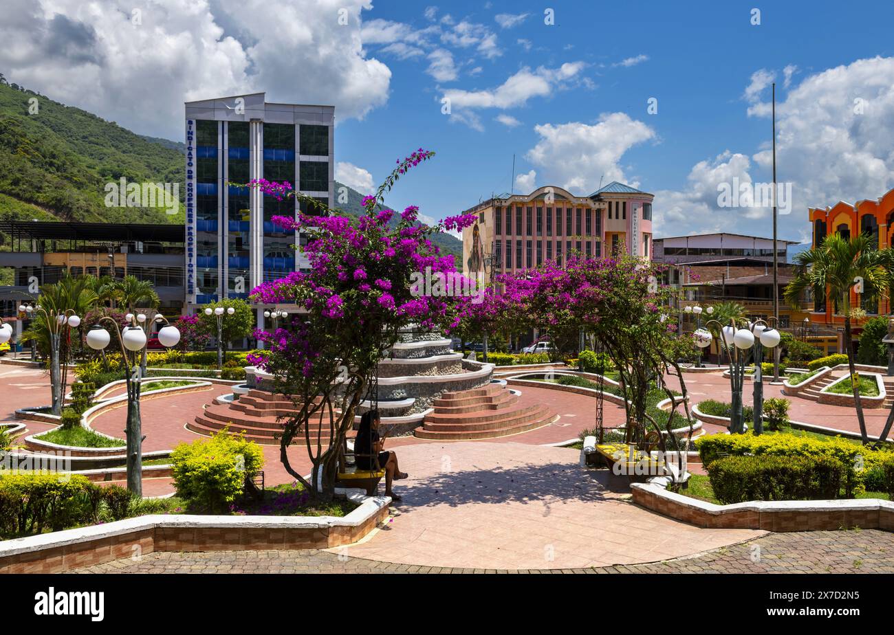 Ecuadorian town of Zamora Stock Photo