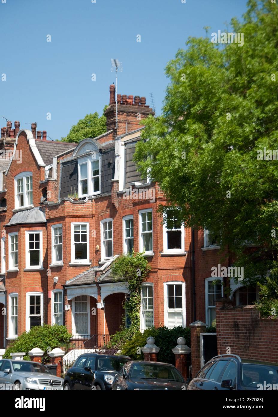 Beautiful Edwardian mansions, Jackson's Lane, Highgate, London, UK
