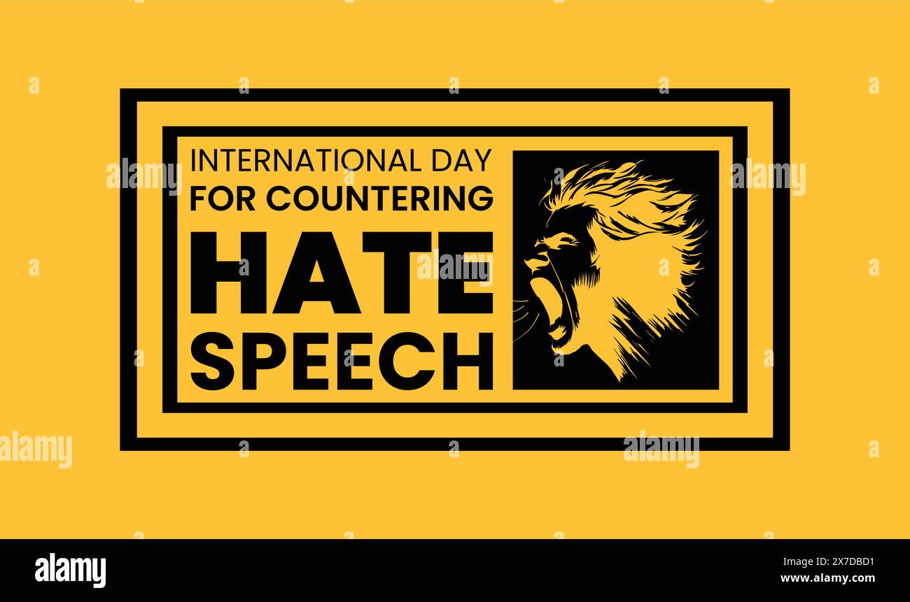 International Day for Countering Hate Speech Stock Vector Image & Art ...
