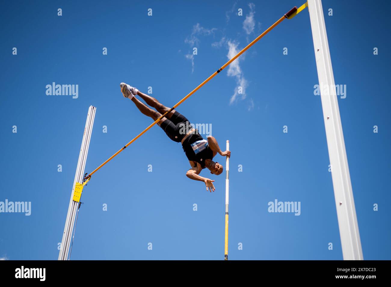 Gotzis, Austria. 19th May, 2024. Canadian Damian Warner pictured in action during the men's decathlon event on the second and last day of the Hypo-Meeting, IAAF World Combined Events Challenge, in the Mosle stadium in Gotzis, Austria, Sunday 19 May 2024. BELGA PHOTO JASPER JACOBS Credit: Belga News Agency/Alamy Live News Stock Photo
