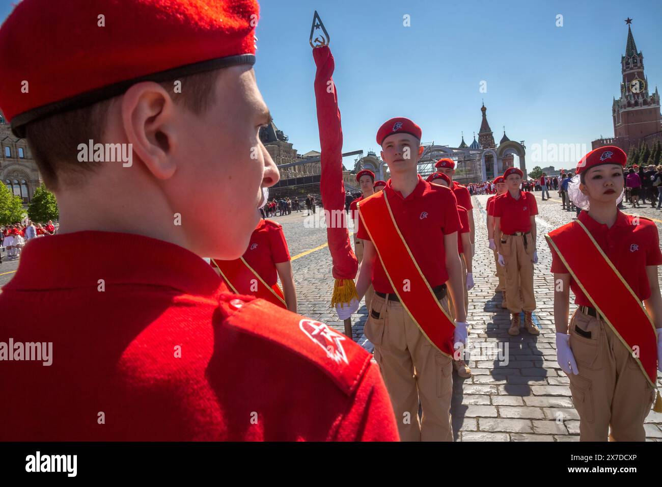 Moscow Russia 19th Of May 2024 Pioneers Induction Ceremony For Moscow russia 19th of may 2024 pioneers induction ceremony for