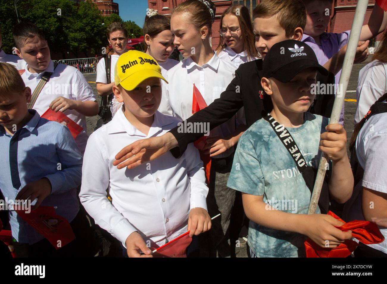 Moscow Russia 19th Of May 2024 Pioneers Induction Ceremony For Moscow russia 19th of may 2024 pioneers induction ceremony for