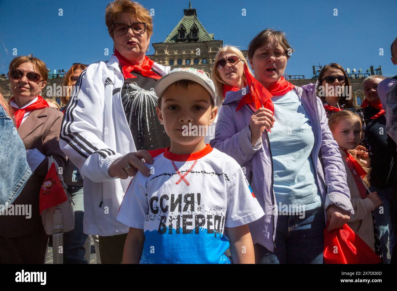 Moscow, Russia. 19th of May, 2024. Pioneers induction ceremony for ...