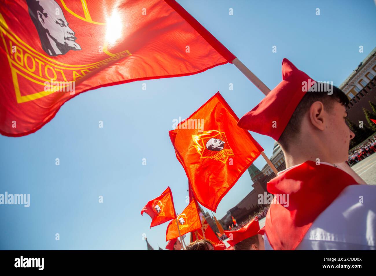 Moscow Russia 19th Of May 2024 Pioneers Induction Ceremony For Moscow russia 19th of may 2024 pioneers induction ceremony for