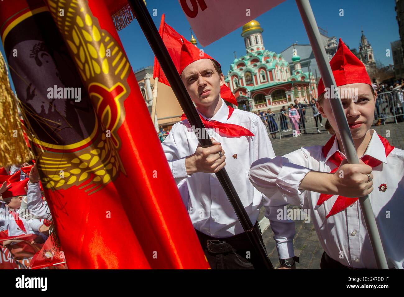 Moscow, Russia. 19th of May, 2024. Pioneers induction ceremony for ...