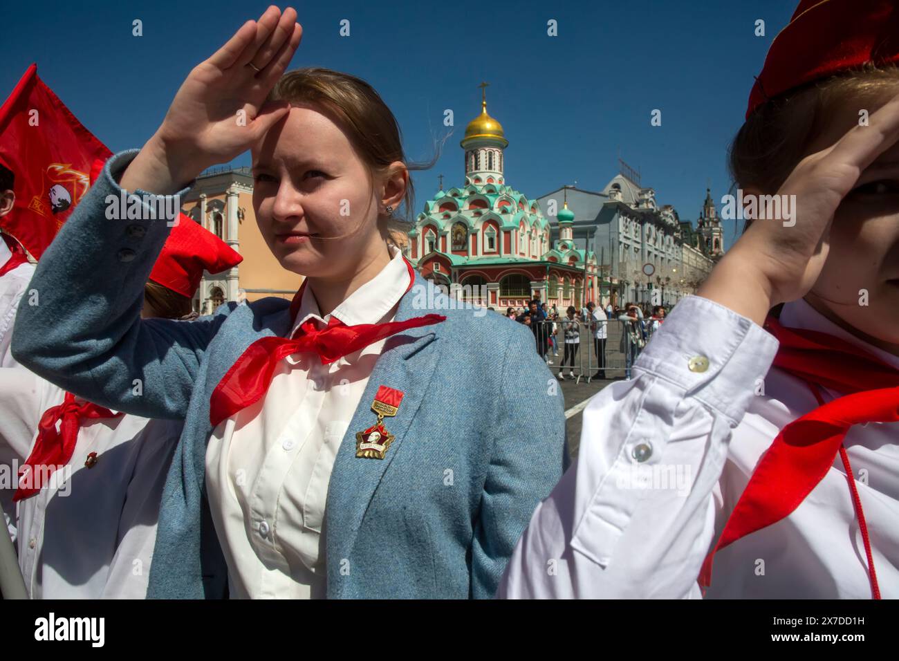 Moscow Russia 19th Of May 2024 Pioneers Induction Ceremony For Moscow russia 19th of may 2024 pioneers induction ceremony for