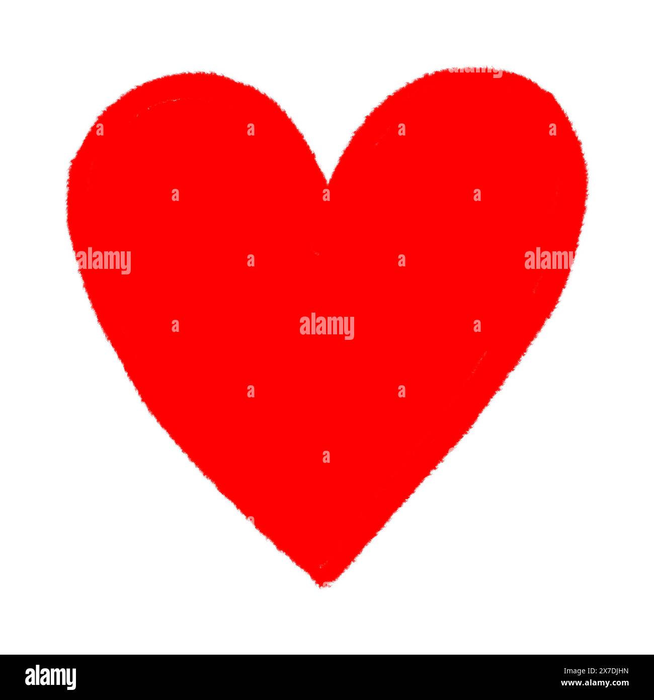 One red heart on white background, illustration Stock Photo - Alamy