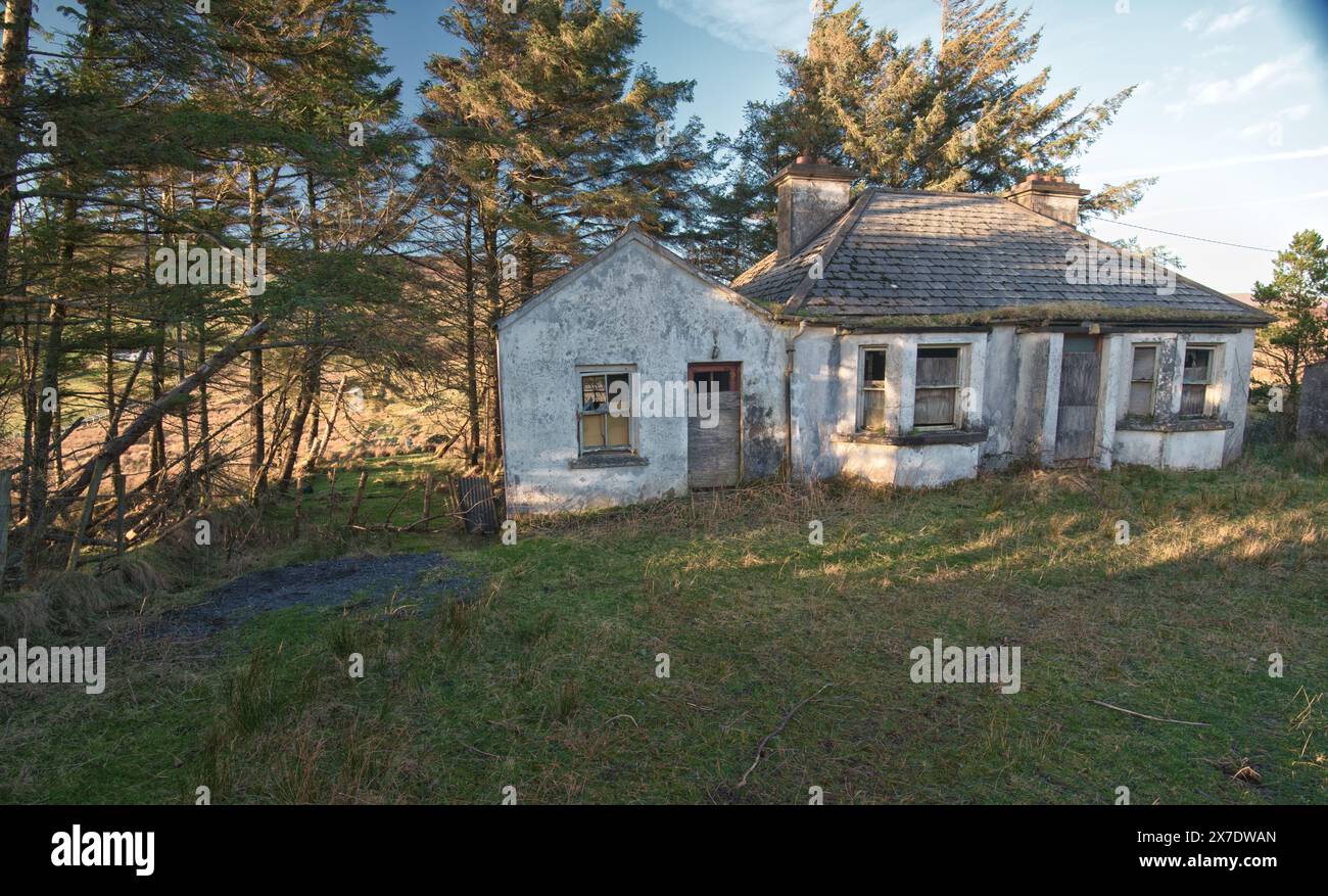 Abandoned house in Donegal, Ireland Stock Photo