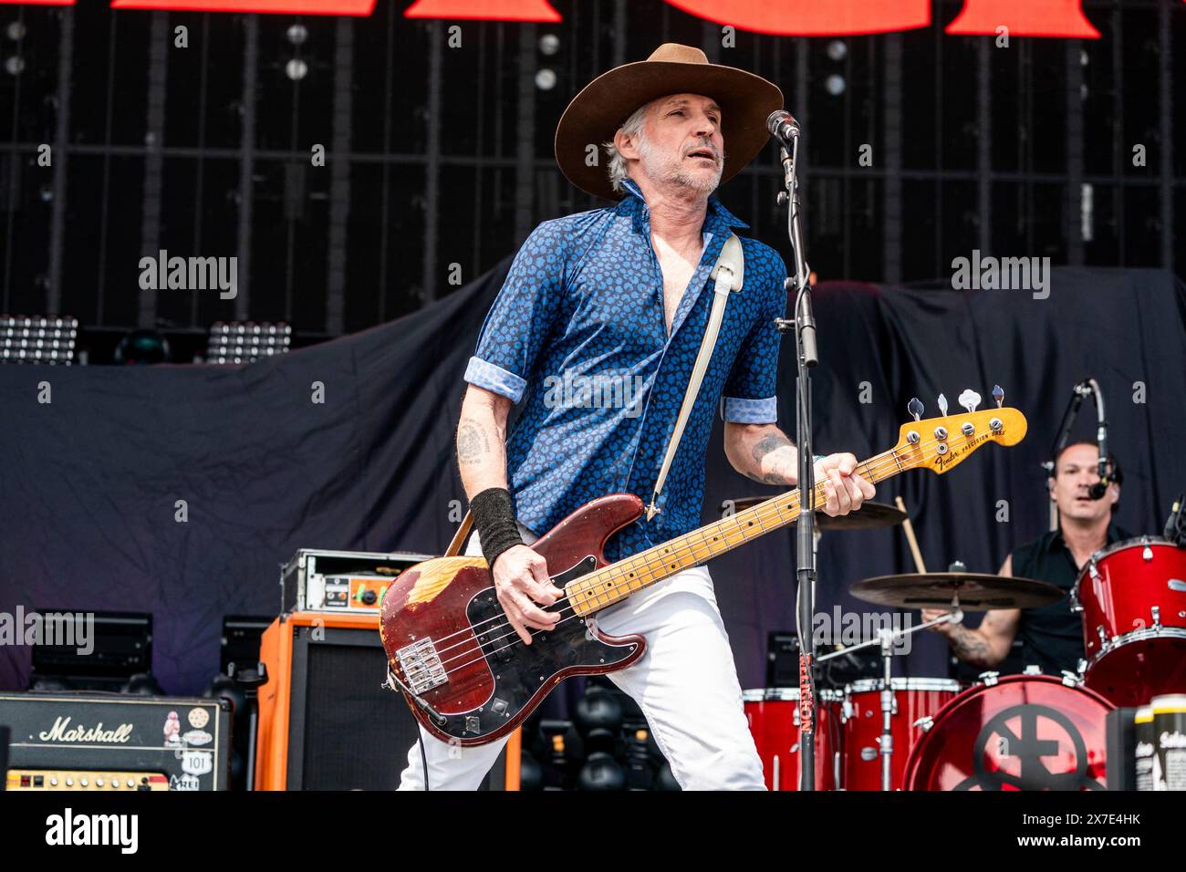 Jay Bentley of Bad Religion performs during Sonic Temple Art and Music ...