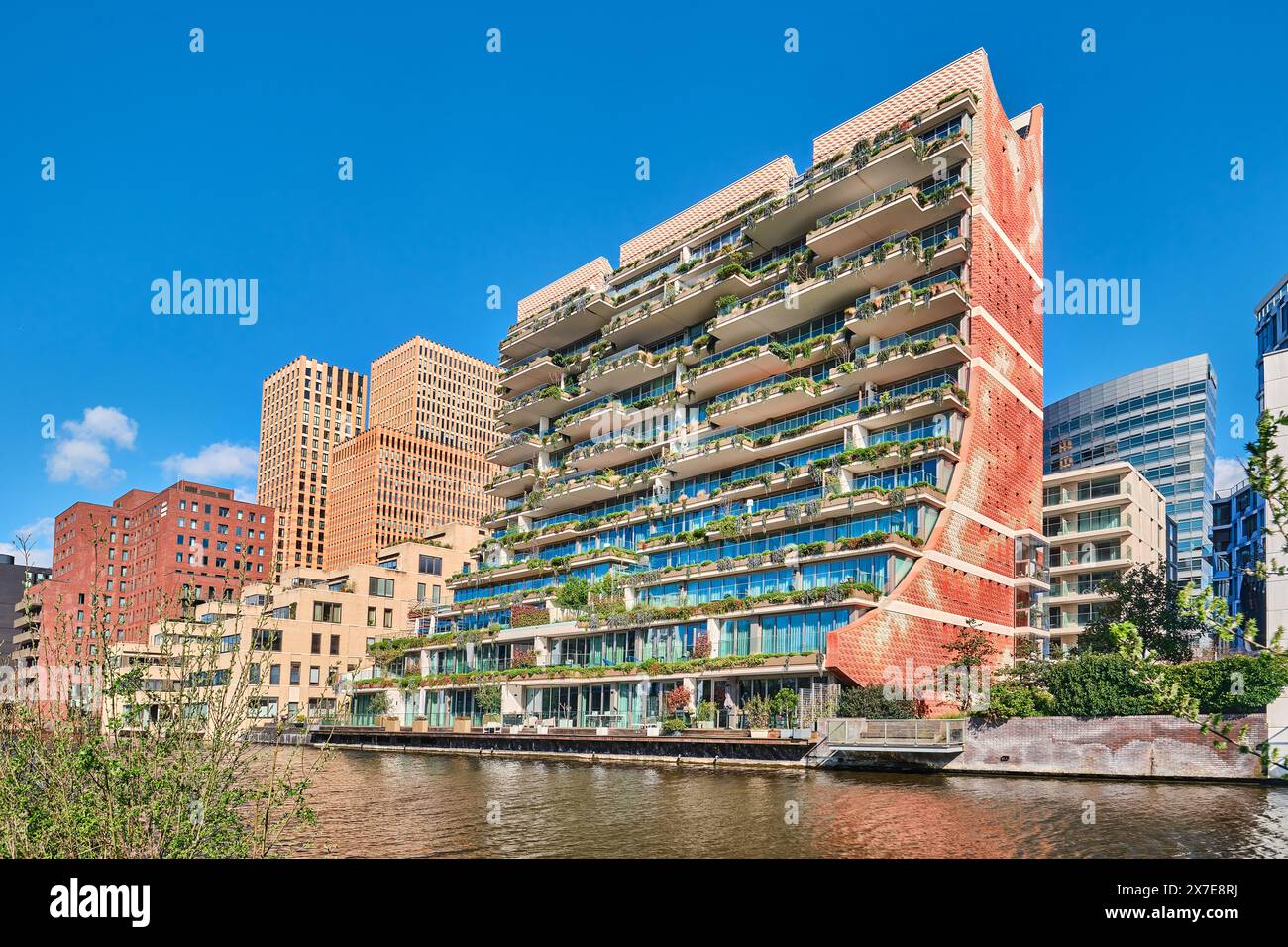 Netherlands, Amsterdam - April 10, 2024: Zuidas's extraordinary ...