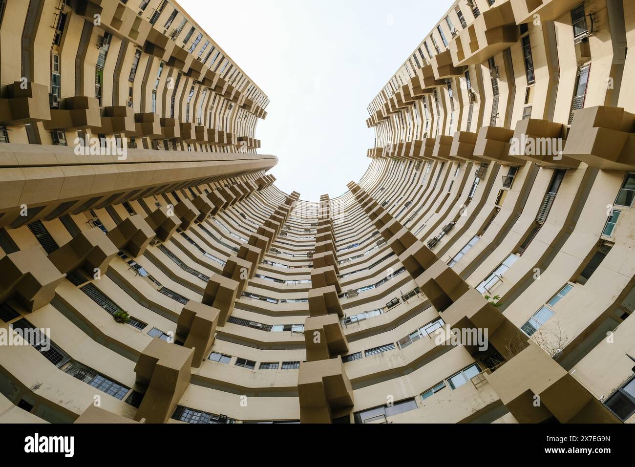 Pearl Bank Apartments at Pearl's Hill, Singapore. Designed by Tan Cheng ...