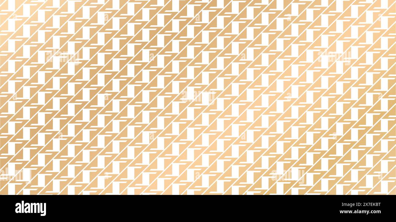 geometrical seamless pattern golden colors isolated white backgrounds for abstract illustration wallpaper, fabric, textile, book cover, wrapping paper Stock Vector