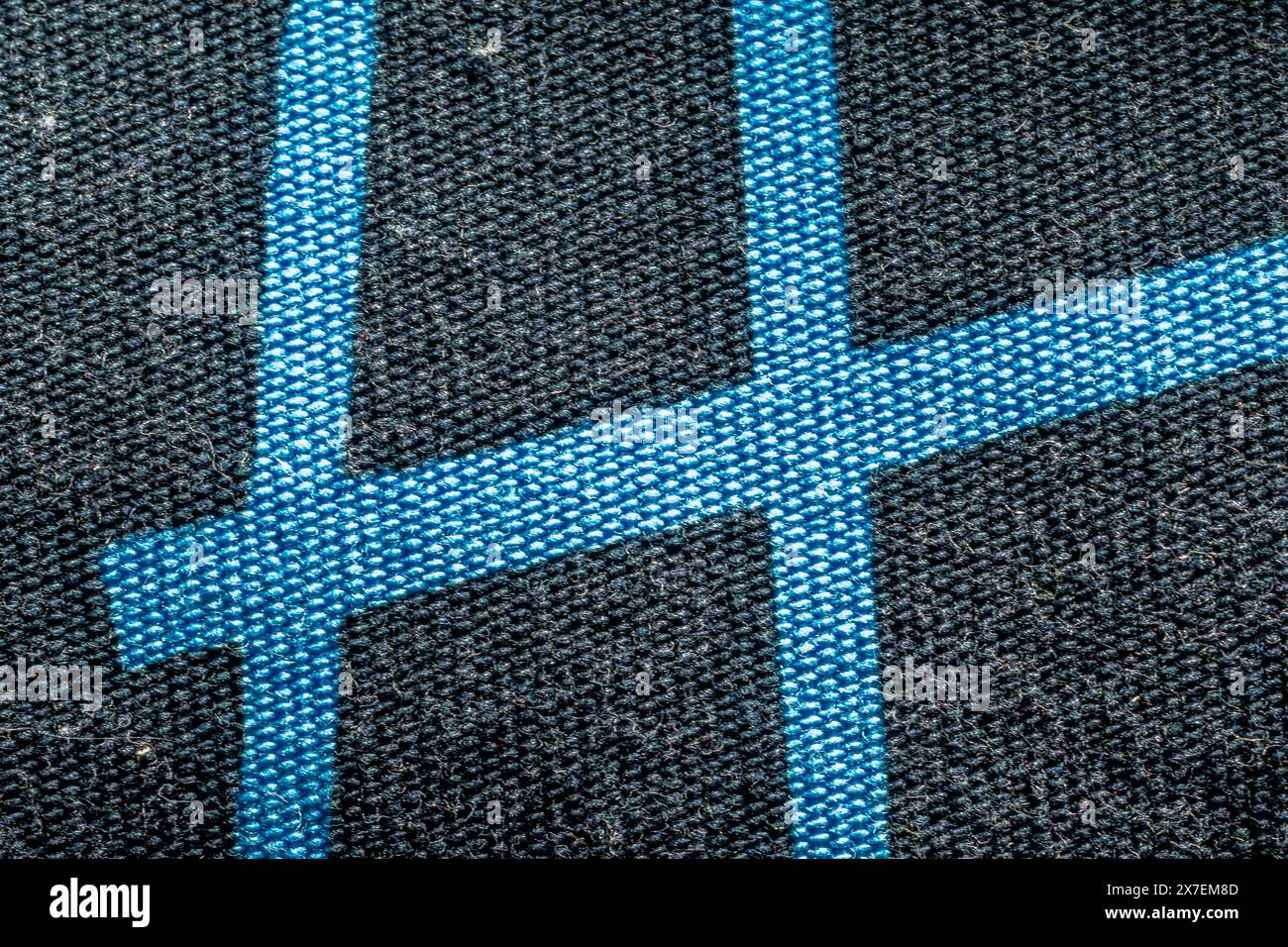 Natural linen texture as a background. Cotton fabric with a pattern Stock Photo