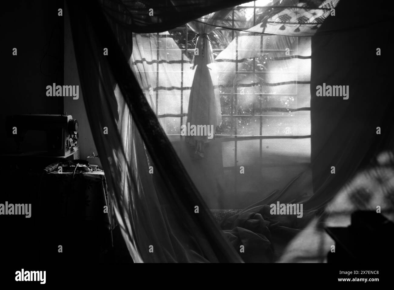 Net indoors Black and White Stock Photos Images Alamy