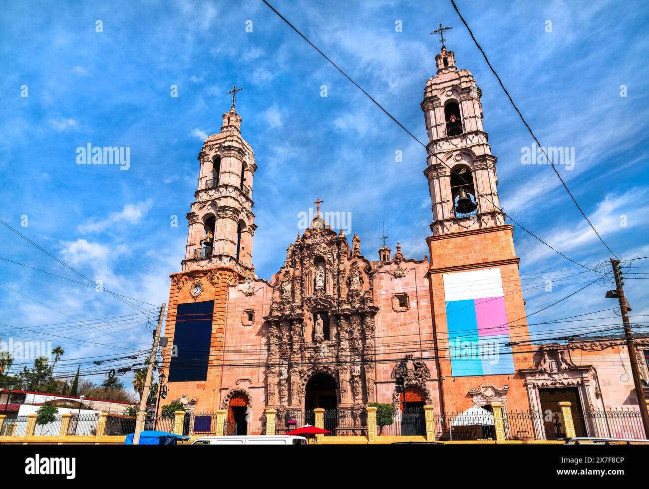 Temple of the Sanctuary of Our Lady of Guadalupe in Aguascalientes, Mexico Stock Photo