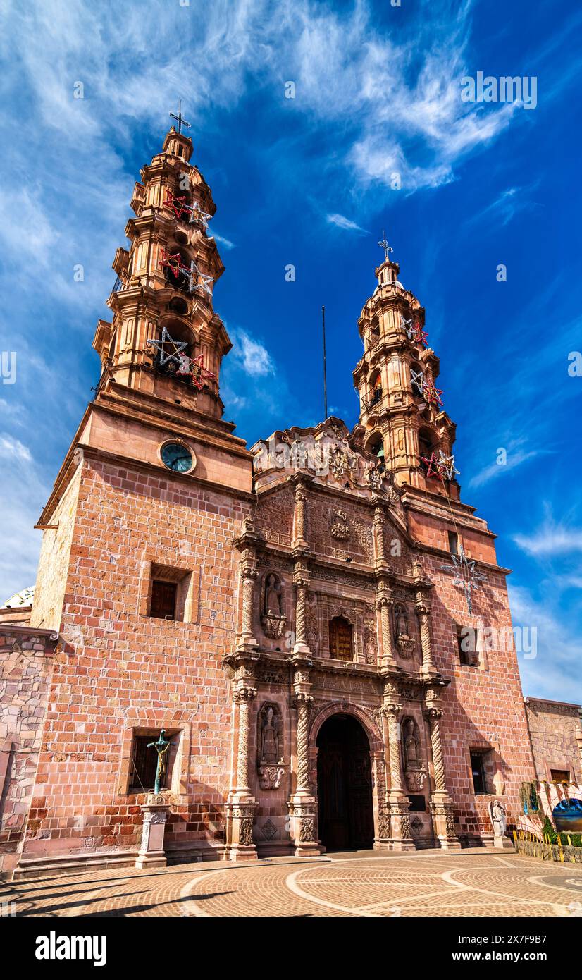 The Cathedral Basilica of Our Lady of the Assumption in Aguascalientes, Mexico Stock Photo