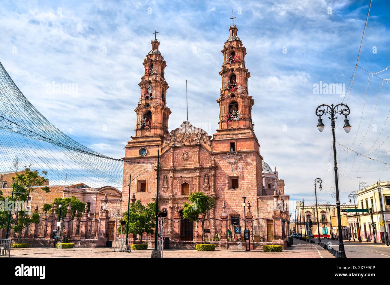 The Cathedral Basilica of Our Lady of the Assumption in Aguascalientes, Mexico Stock Photo