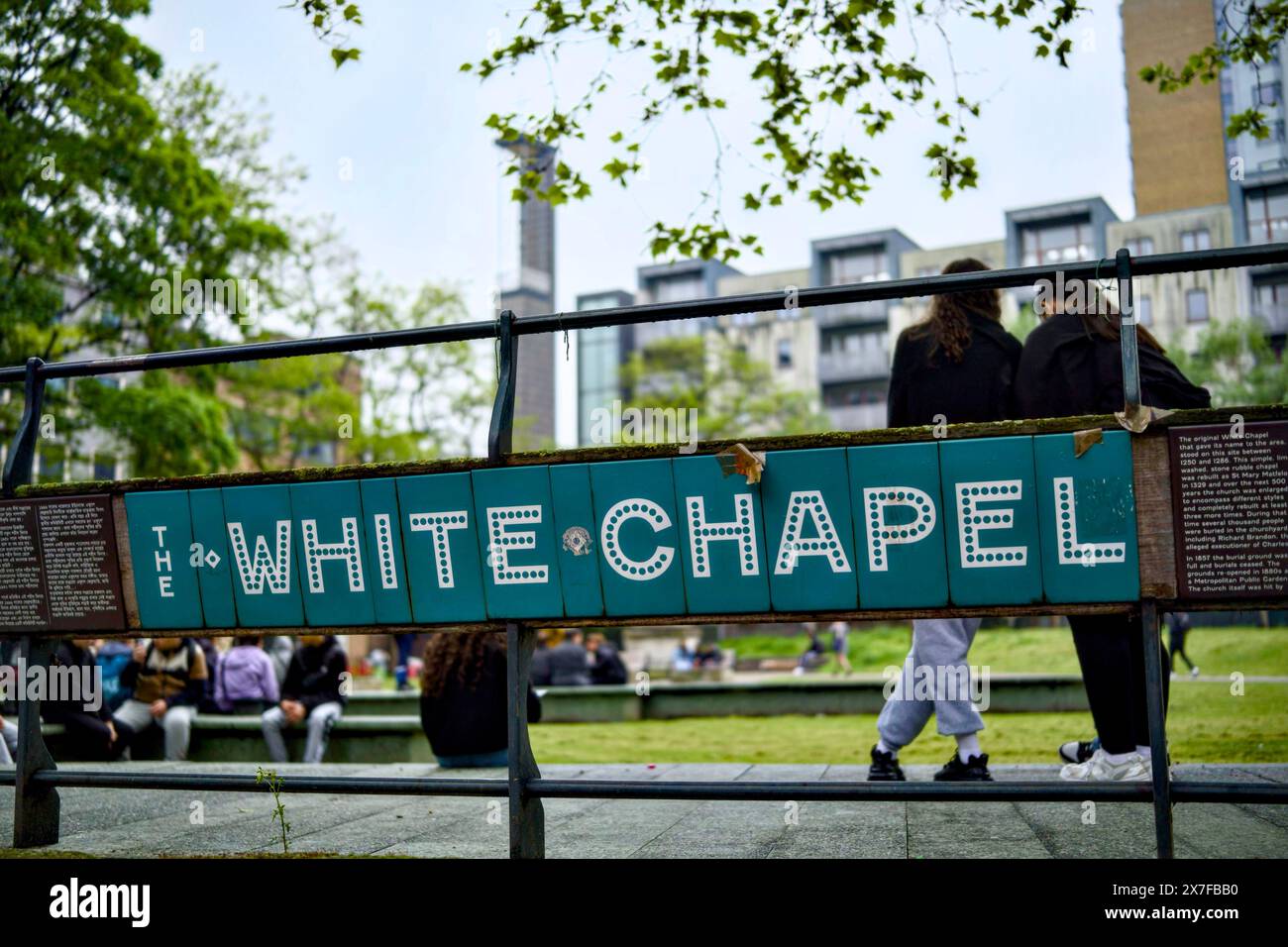 Altab Ali Park, Whitechapel High Street, Borough of Tower Hamlets, London, England, UK Stock Photo